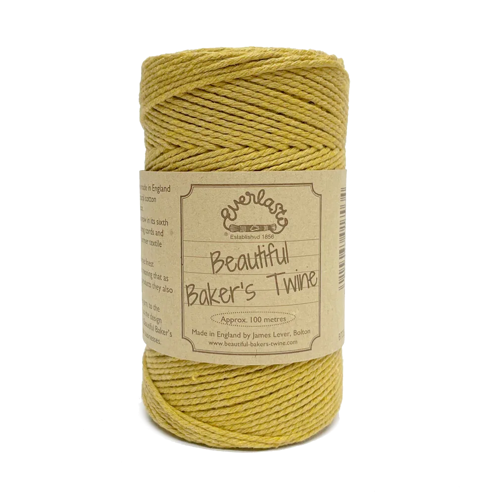 Cotton Twine - York Gold by eco-craft - made in the UK
