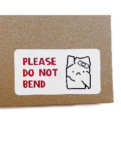 Please Do Not Bend' Printed Labels (24 per A4 sheet)