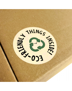 Eco-Friendly Things Inside' Printed Labels (15 per A4 sheet)