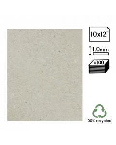 10x12" Recycled 1mm Greyboard 100Pk