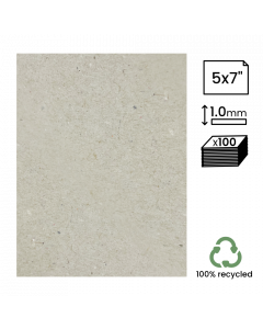 5x7" Recycled 1mm Greyboard 100Pk