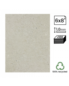 6x8" Recycled 1mm Greyboard 100Pk