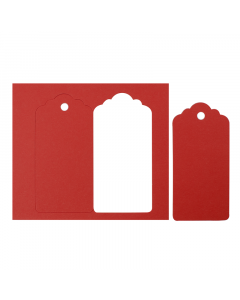 Gift Tags (Large) Colours 20Pk-Scarlet